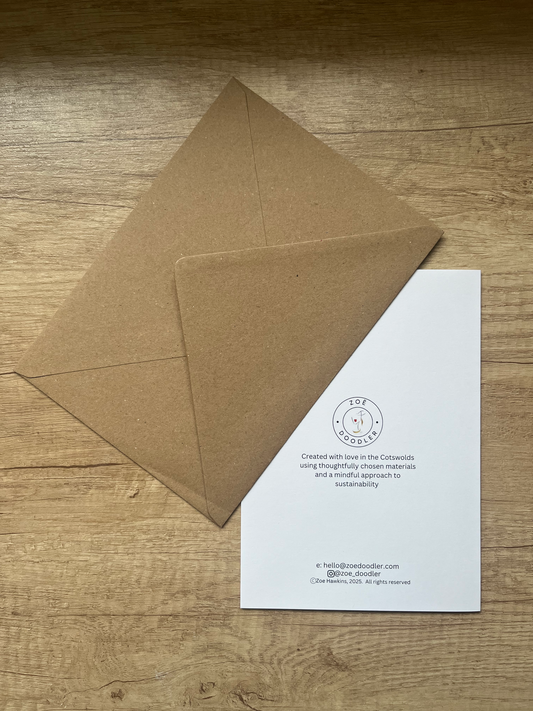 'Embracing Every Inch (and my hot sweats)' Card
