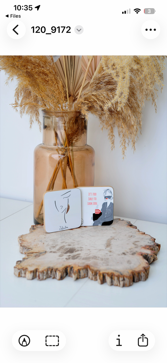 'It's Too Early To Look Cool' Coaster