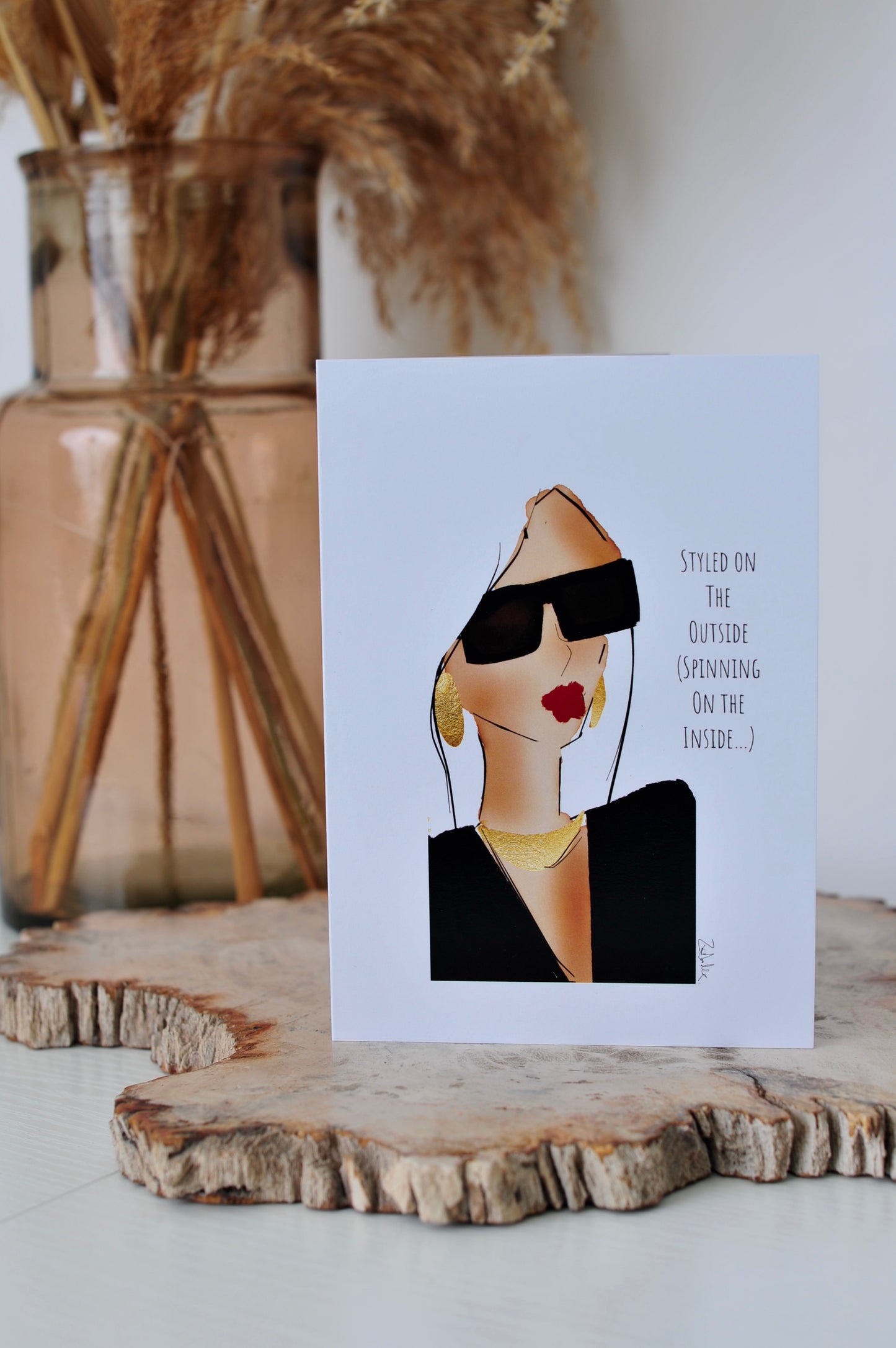Styled On The Outside (Spinning On The Inside) Card
