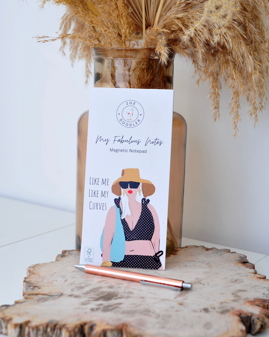 My Fabulous Notes – “Like Me, Like My Curves” – DL Notebook