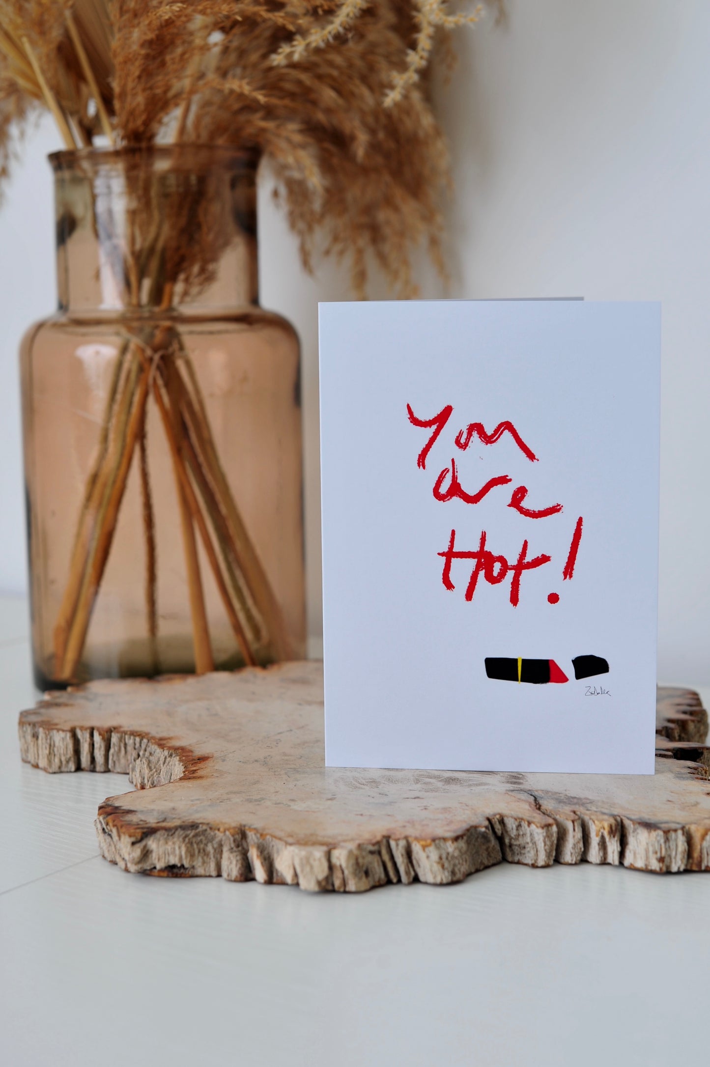 'You Are Hot' Lipstick Edition Card