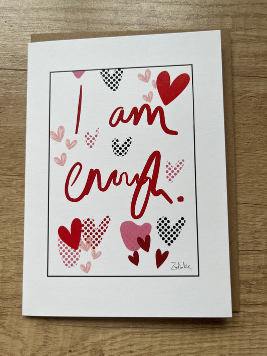 'I Am Enough' Affirmation Card