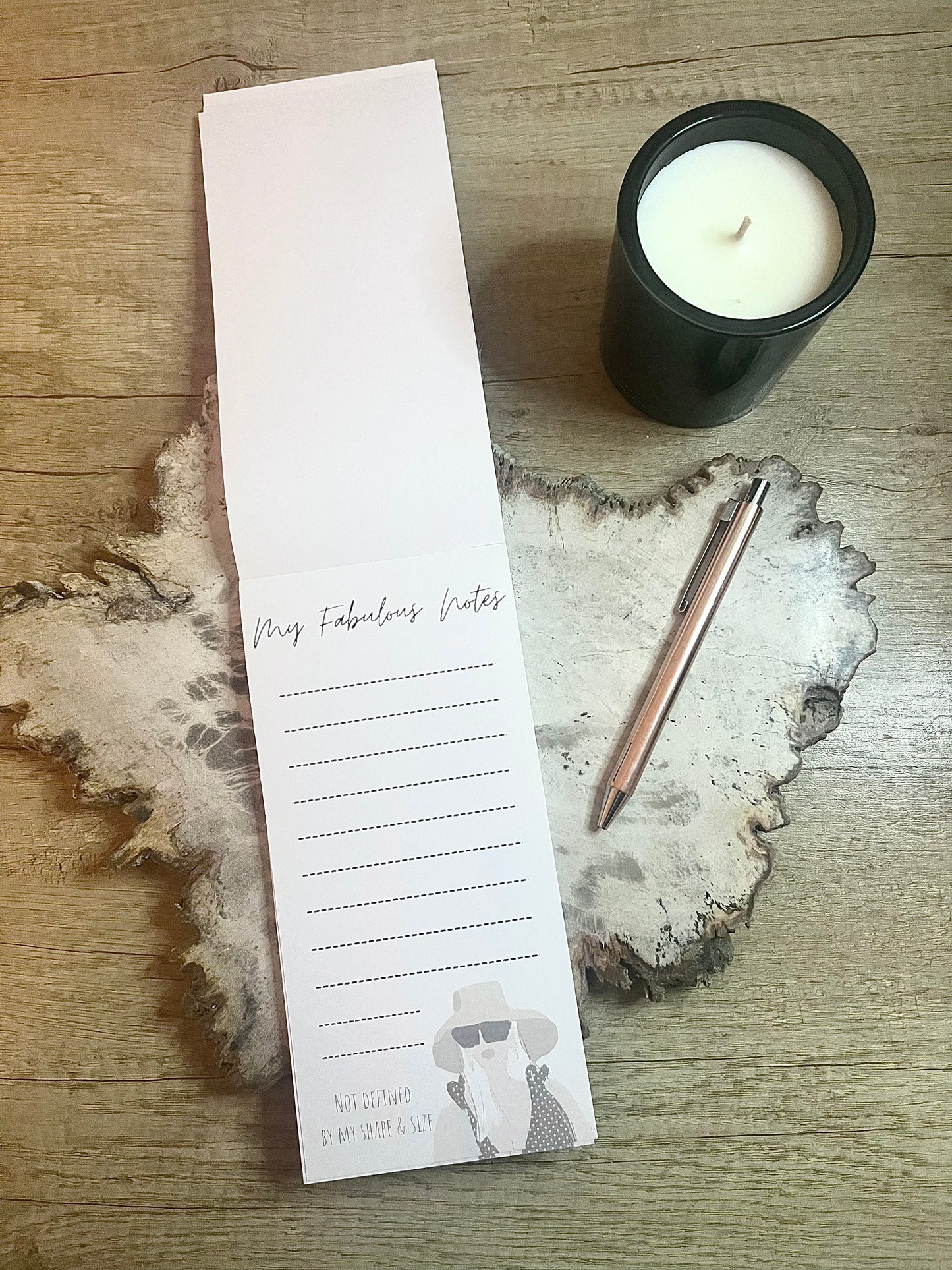 My Fabulous Notes – “Like Me, Like My Curves” – DL Notebook